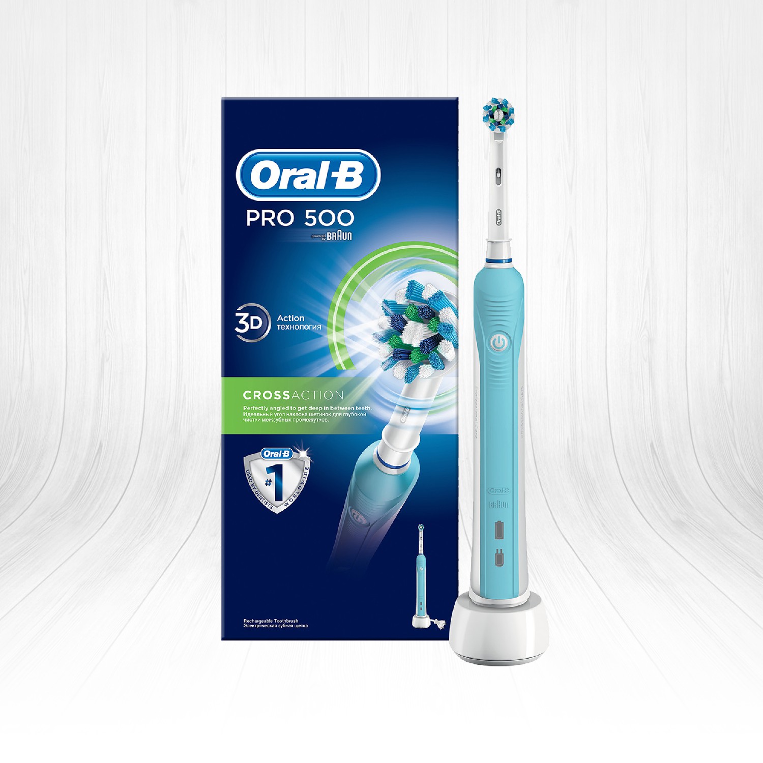 OralB Pro Şarj Edilebilir Diş Fırçası Cross Action Mavi